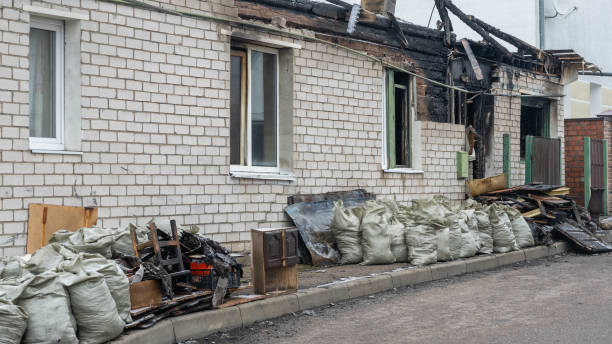Professional Fire Damage Removal technician working in Newtown, PA